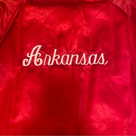 Vintage baseball red bomber jacket - Picture 3 of 4